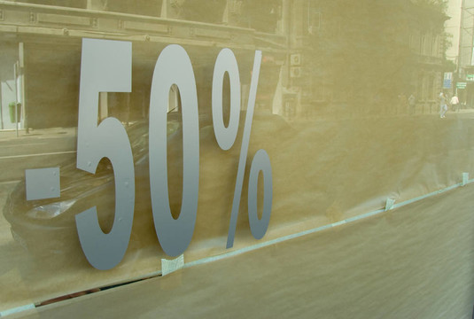 50%的折扣