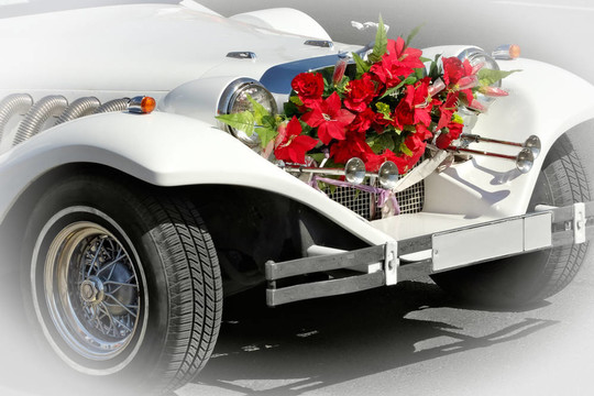 婚禮的豪華轎車(chē)