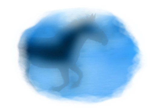 藍(lán)色的馬