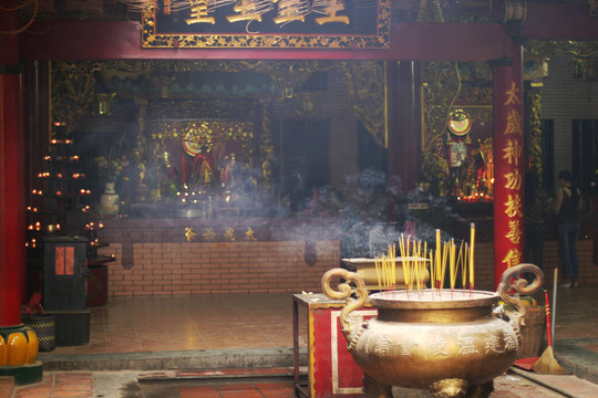 在佛教寺廟