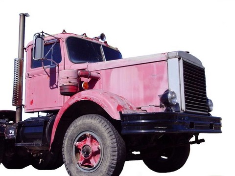 褪色的工作車