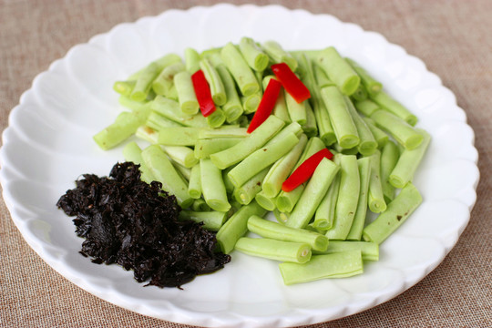 欖菜四季豆