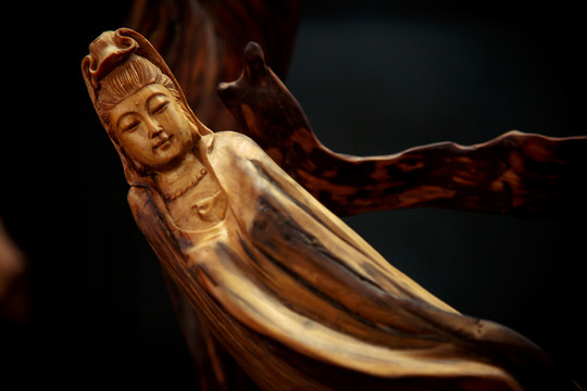 木雕藝術(shù)觀音