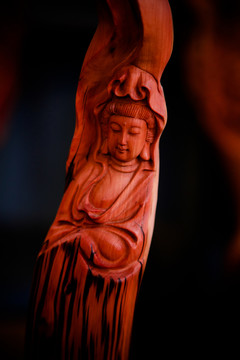 木雕藝術(shù)觀音