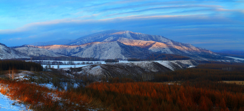 冬季山林 高清全景