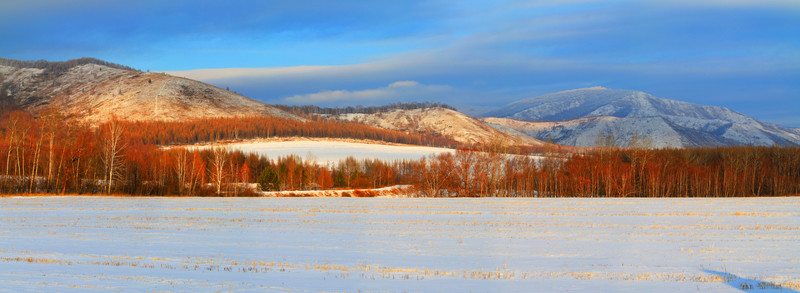 冬季山林雪景 高清全景