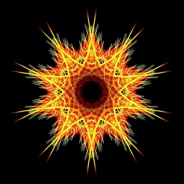 紅黃色的星星