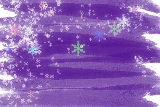 紫色的雪的樂趣