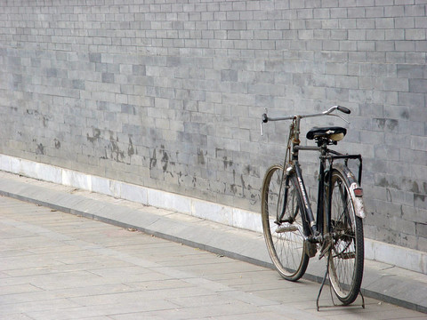 磚墻和Bicyc