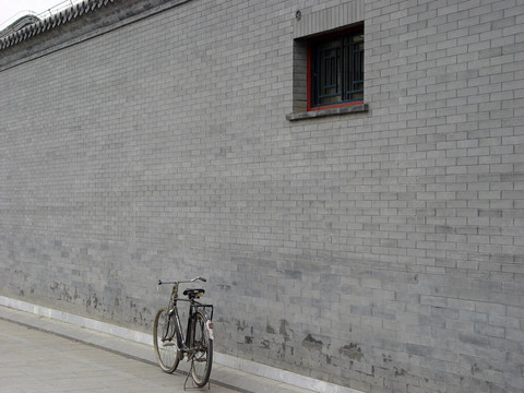 磚墻和Bicyc