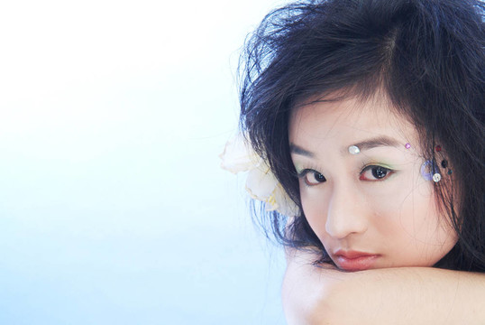 甜美的女孩