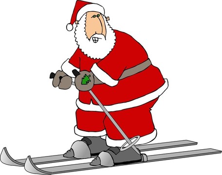 Santa滑雪板