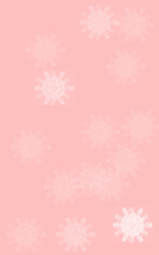 粉紅色的雪