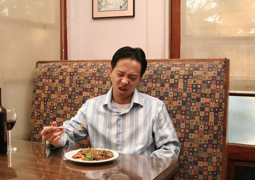 生意人不喜歡他的午餐