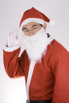 Asian Santa Claus說你好