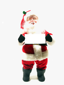 Santa與一個(gè)標(biāo)志
