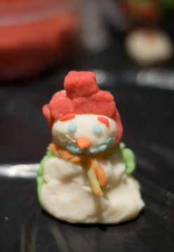 橡皮泥圣誕雪人