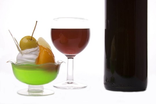 葡萄酒和甜點