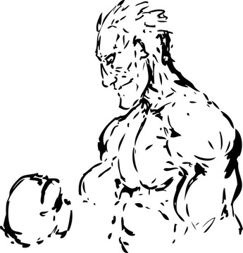 Boxer的素描