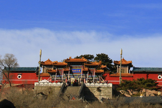 五臺山顯通寺遠(yuǎn)眺