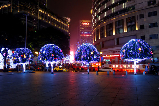 重慶解放碑街景