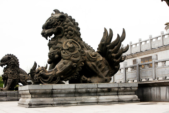 獅子 廣場雕塑 唐山