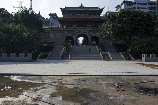 清代城樓 水東門