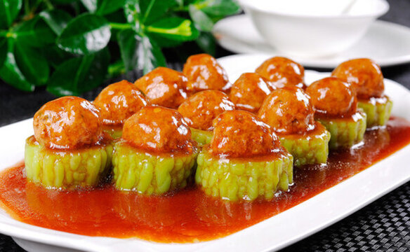 苦瓜釀圓子