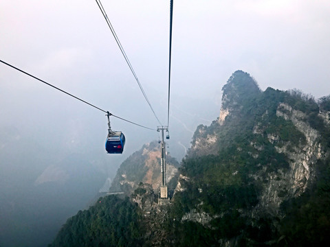 張家界 天門山 著名景點 旅游