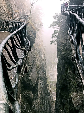 張家界 天門山 著名景點 旅游