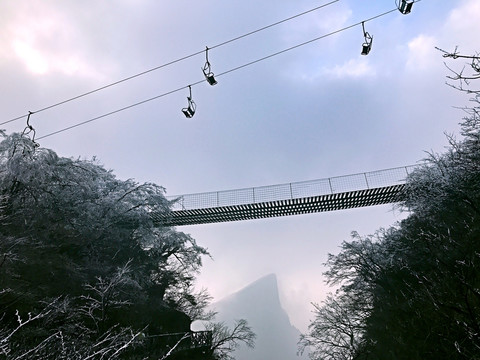 張家界 天門山 著名景點 旅游
