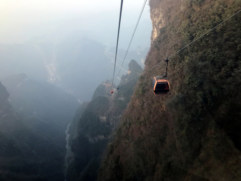 張家界 天門(mén)山 索道 著名景點(diǎn)