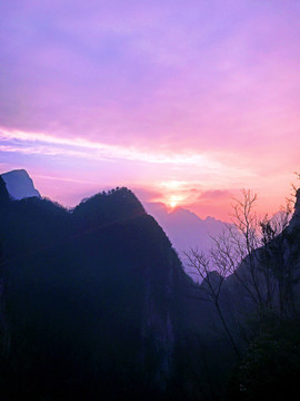 張家界 天門山 著名景點 旅游