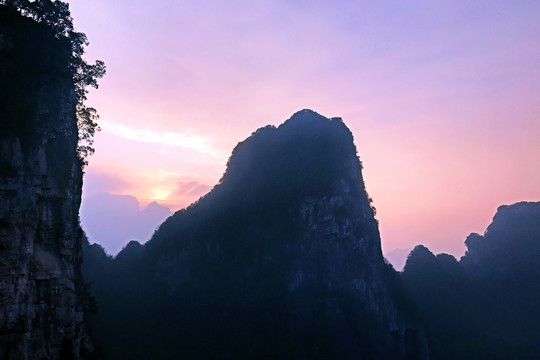 張家界 天門山 著名景點 旅游