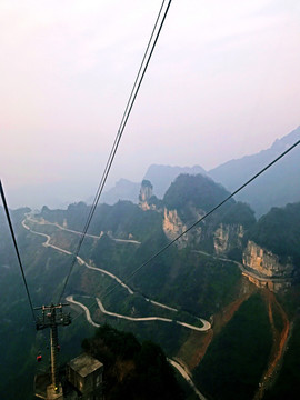 張家界 天門山 索道 著名景點(diǎn)