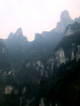 張家界 天門山 著名景點 旅游