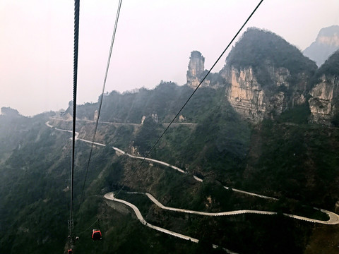 張家界 天門山 索道 著名景點