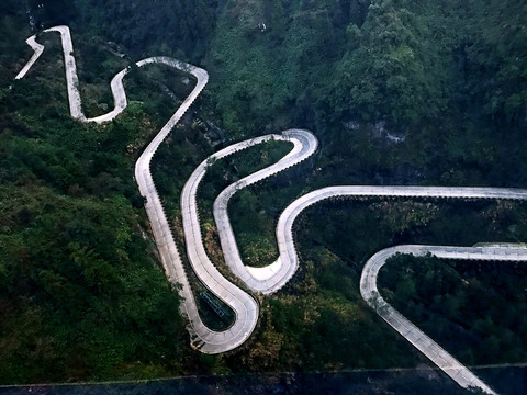 張家界 天門山 著名景點 旅游