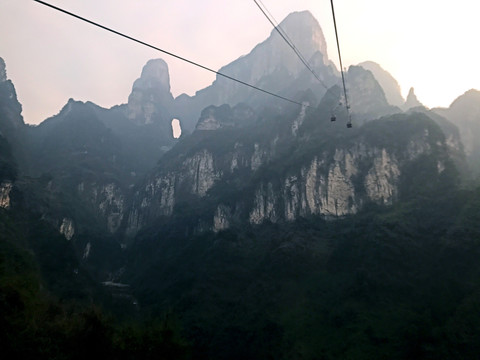 張家界 天門山 索道 著名景點