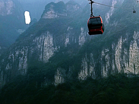 張家界 天門山 索道 著名景點