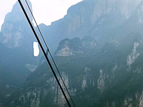 張家界 天門(mén)山 索道 著名景點(diǎn)