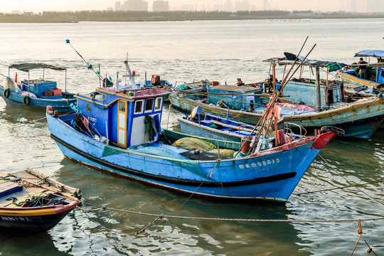 木船 漁港漁船 漁村 港口 海