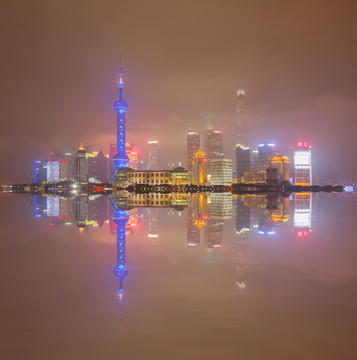 上海陸家嘴夜景