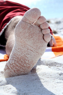 沙滩脚