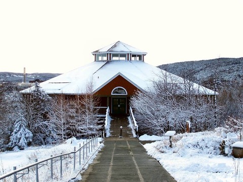 建筑和雪