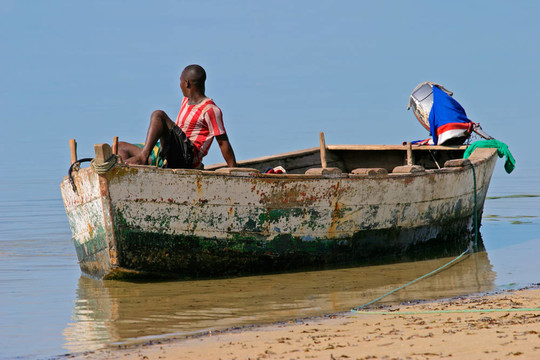 Mozambican的漁夫