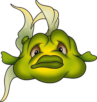 美麗的綠色的魚(yú)