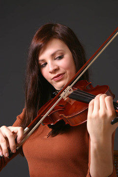 女孩與Violin