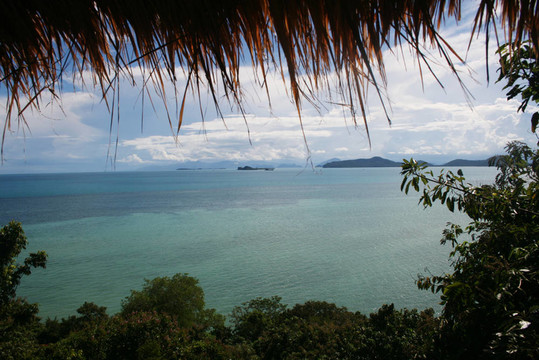 帶有框架的海景