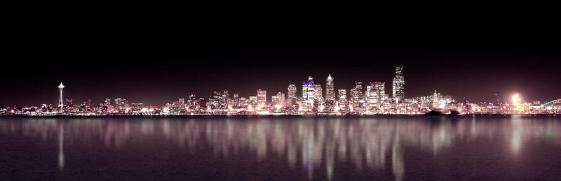 西雅圖紫夜全景